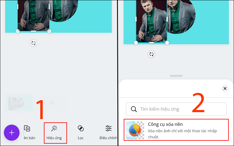 X&oacute;a nền v&agrave; căn chỉnh
